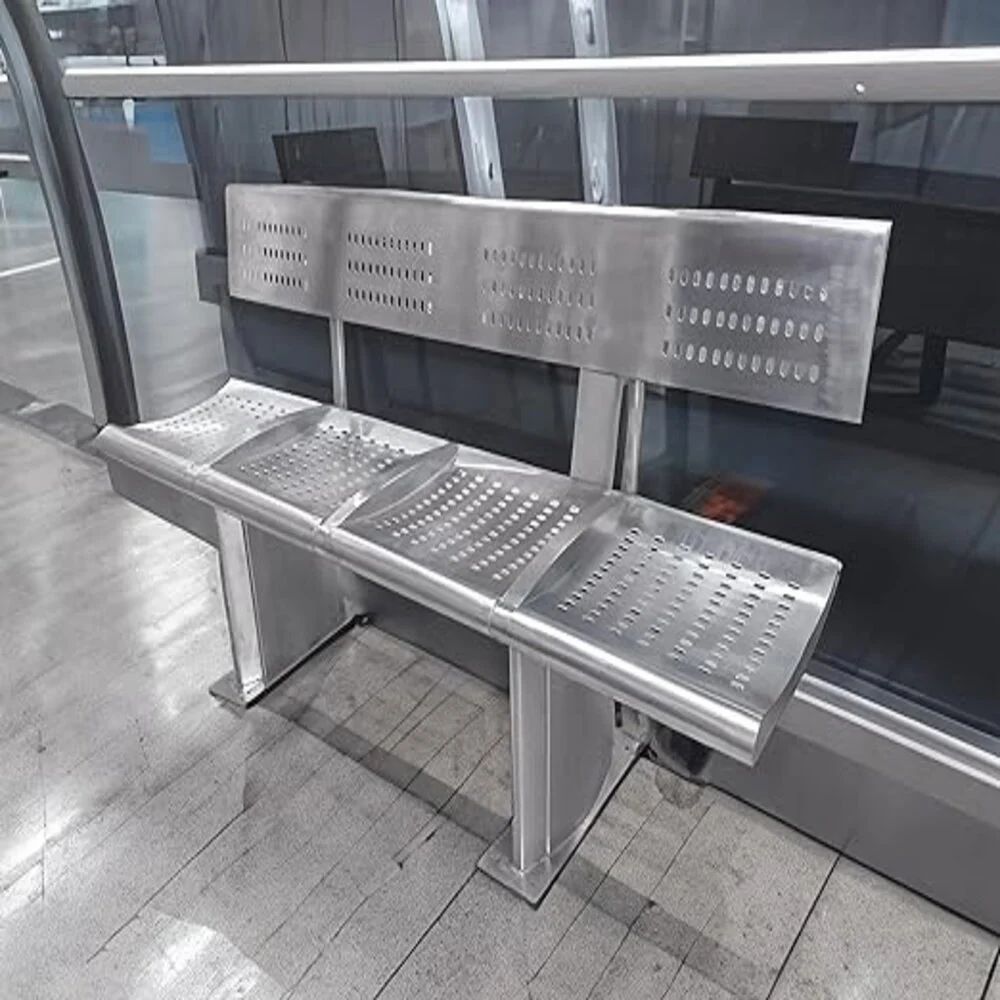 4 Seater Stainless Steel Waiting Bench in delhi