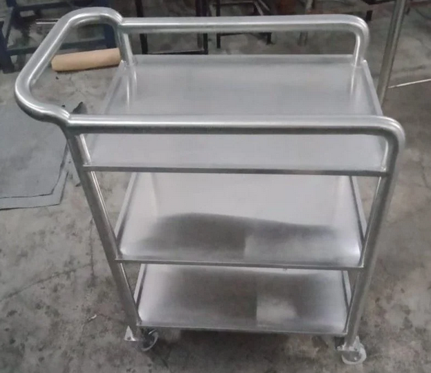 3 Shelves Stainless Steel Hospital Dressing Trolley